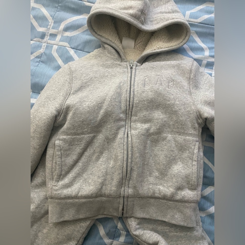 GAP Kids Gray Sherpa-Lined Pants